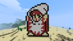 White Mage from Final Fantasy 1, in Minecraft.